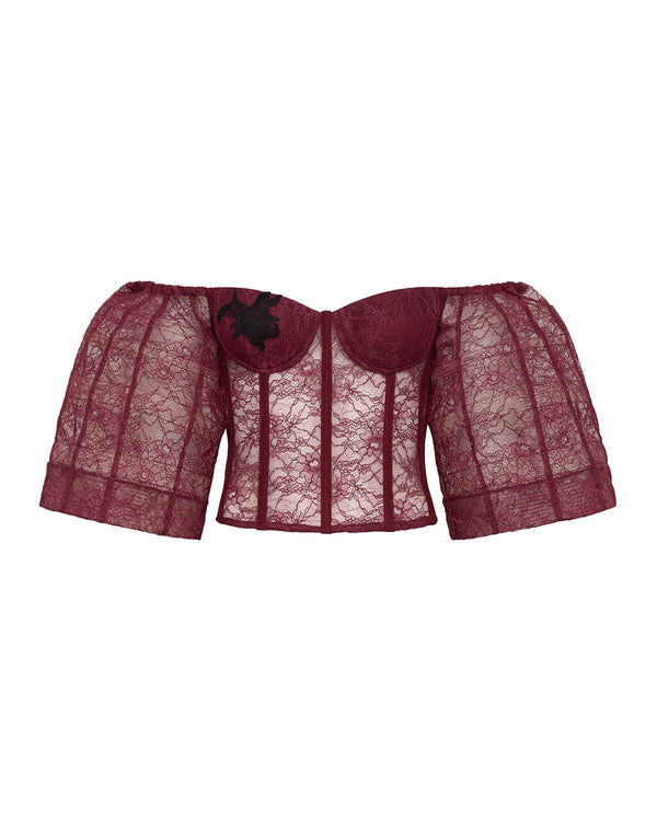 hellessy Morrison Bustier Bordeuax