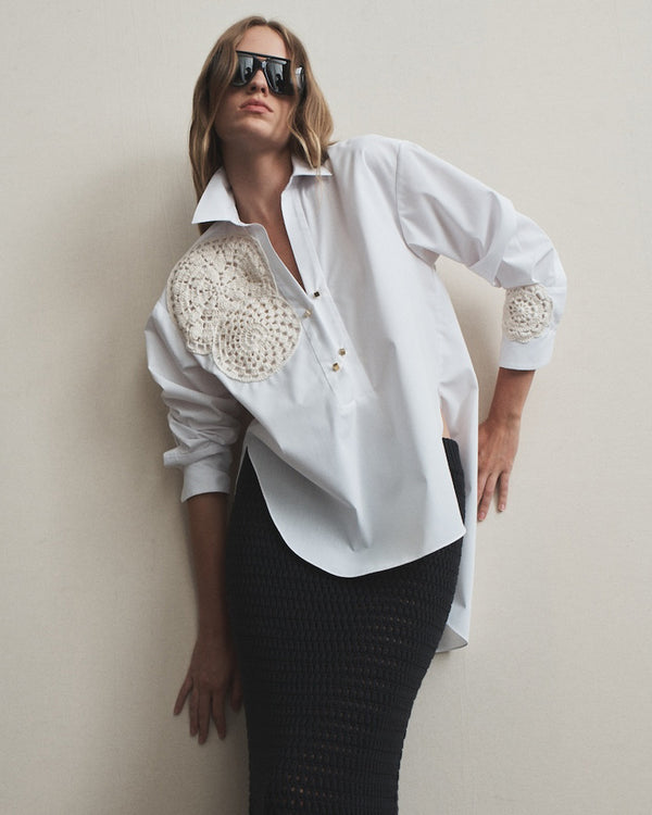 Hellessy Myles Shirt Ecru And White