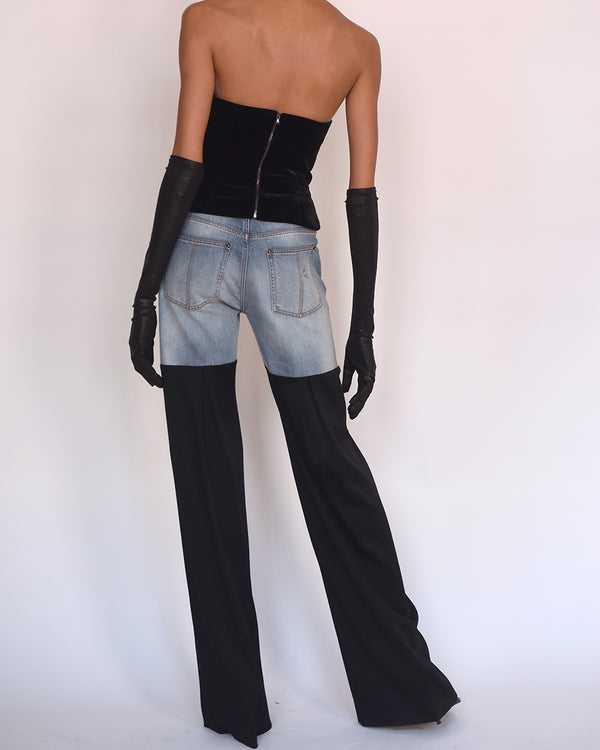 Hellessy Neville Jeans Medium Wash And Black