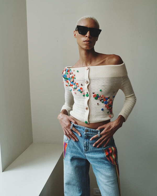 Hellessy Nomia Knit Ecru