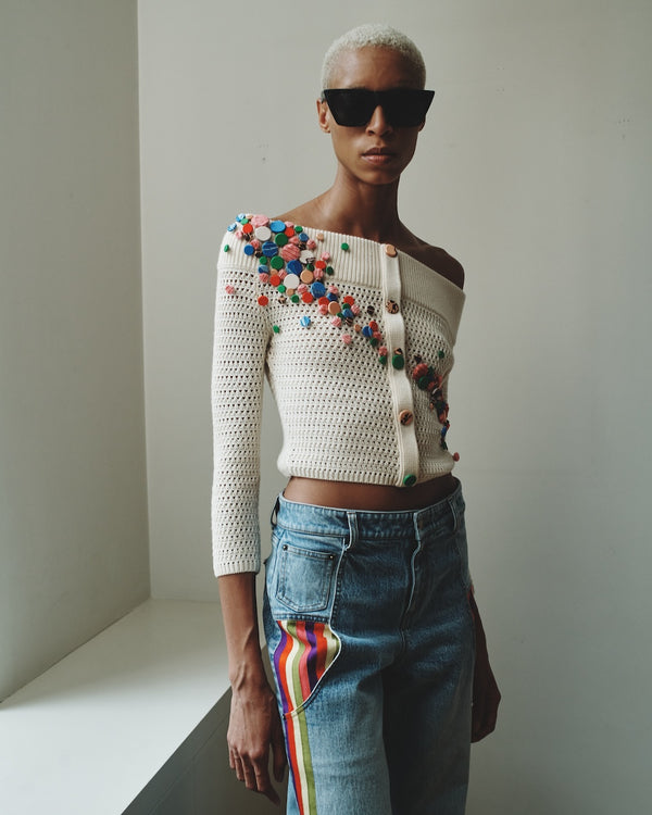 hellessy Nomia Knit Ecru