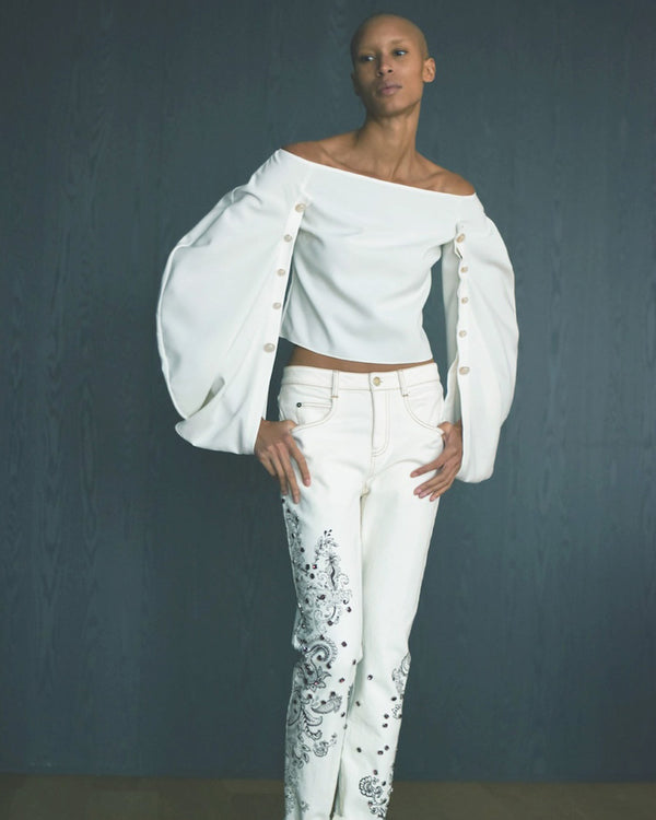 Hellessy Orsay Blouse Ivory