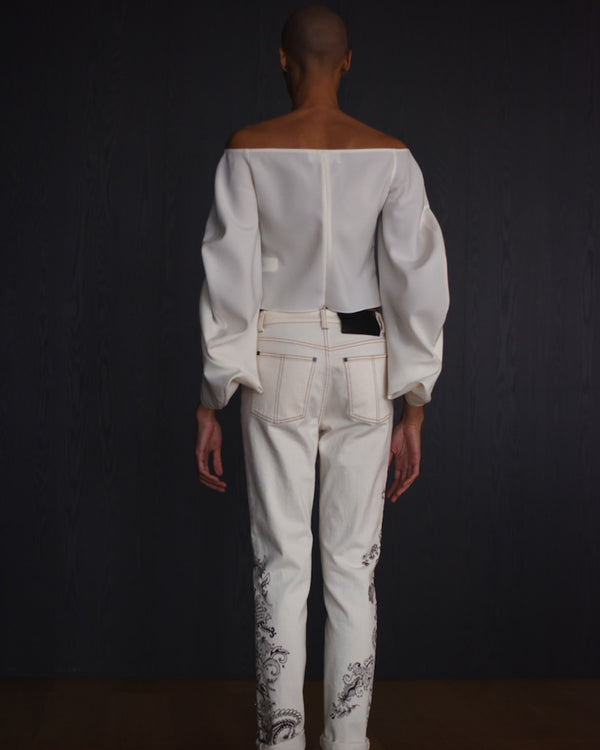 Hellessy Orsay Blouse Ivory