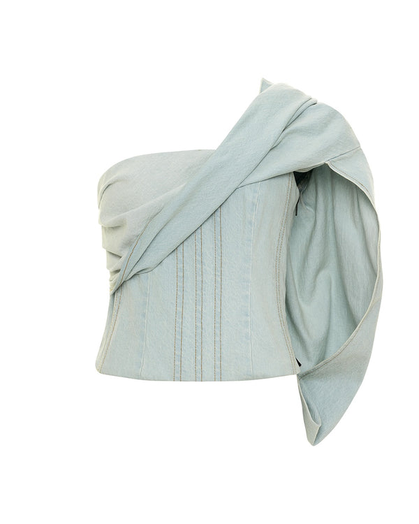 hellessy Pandor Bustier Light Wash