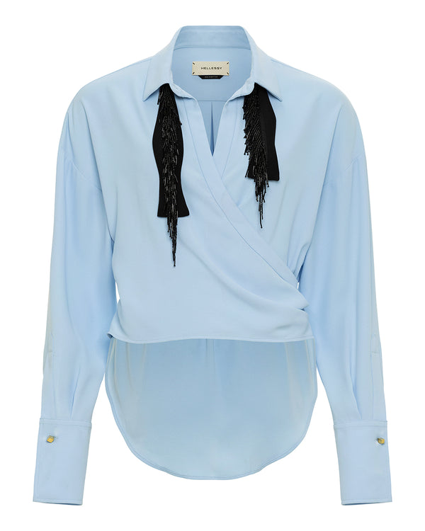 hellessy Reva Blouse Sky Blue