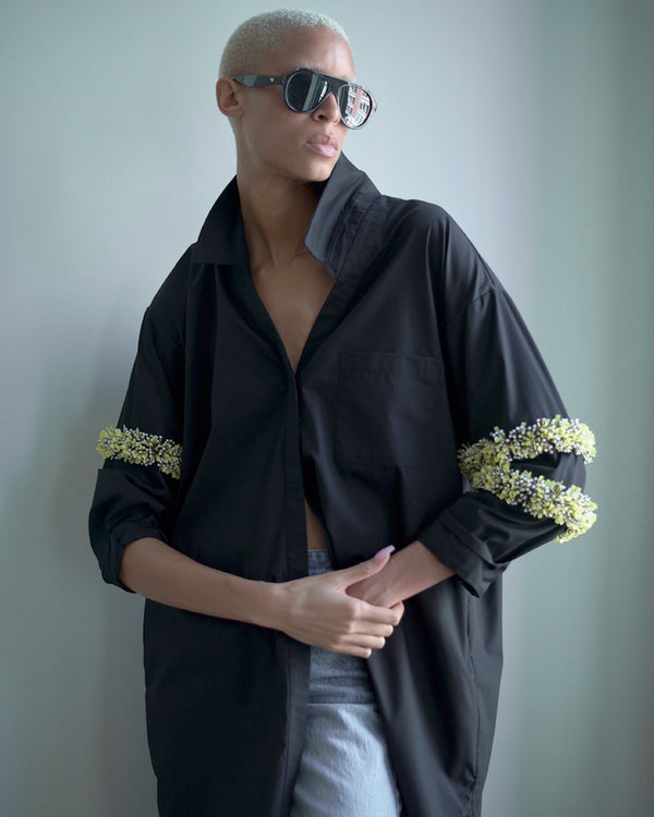 Hellessy Sana Tunic Yellow And Black