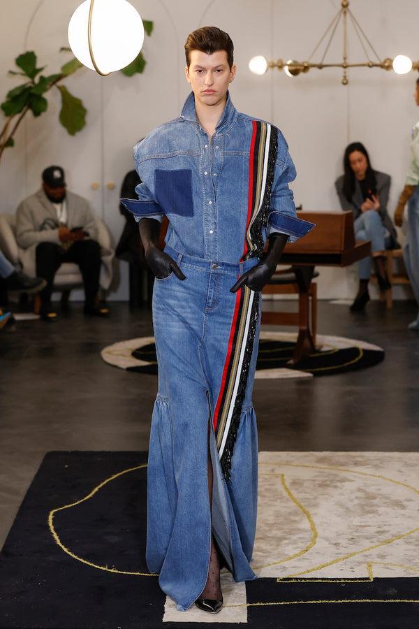 Hellessy Sekiko Skirt Medium Wash