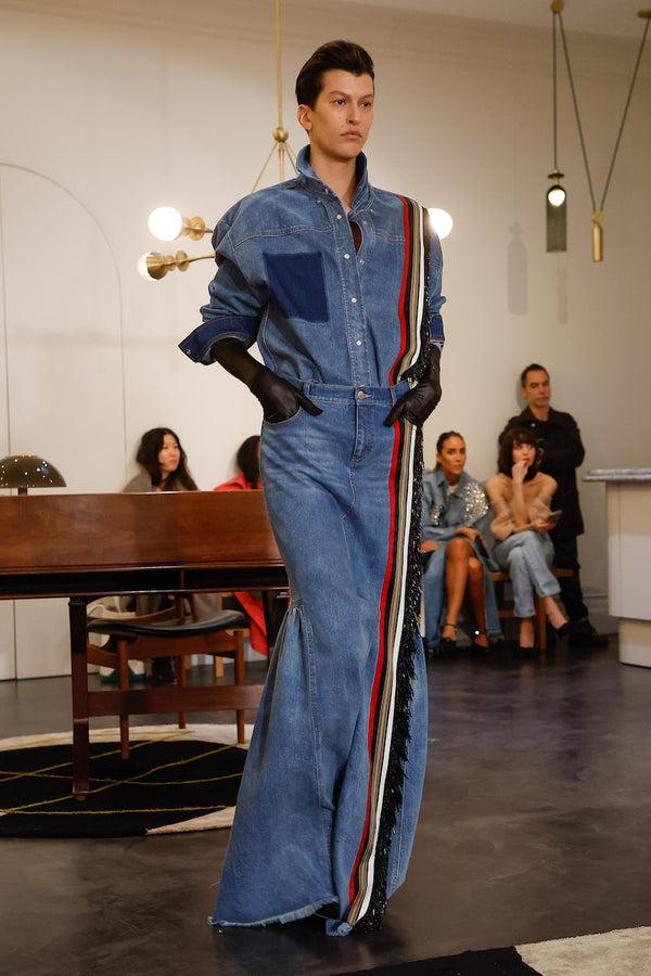 Hellessy Sekiko Skirt Medium Wash