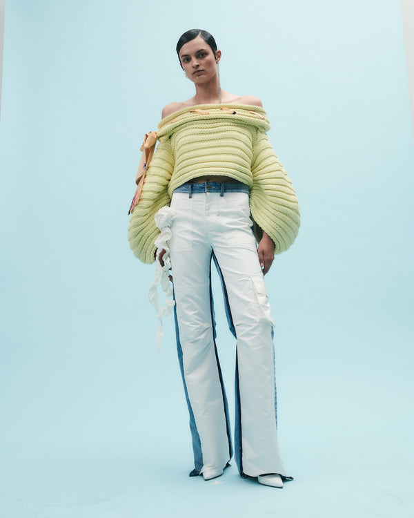 Hellessy Tanner Cargo Jeans Ecru