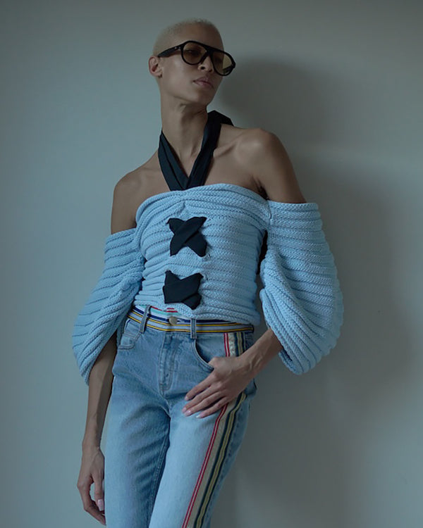 Hellessy Veronica Knit Sky Blue