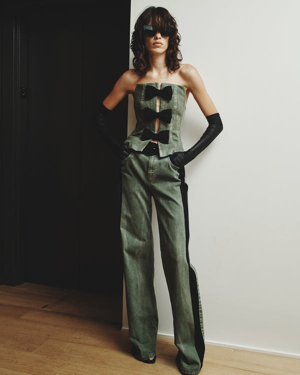 Hellessy Walter Jeans Distressed Olive