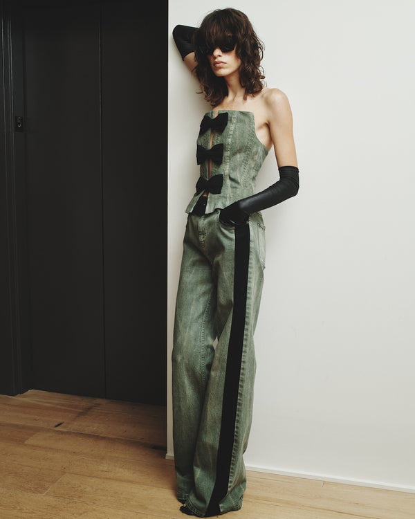 Hellessy Walter Jeans Distressed Olive