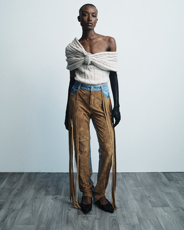 Hellessy Wayne Jeans Medium Wash And Gold