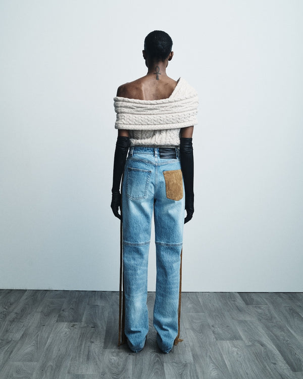 Hellessy Wayne Jeans Medium Wash And Gold