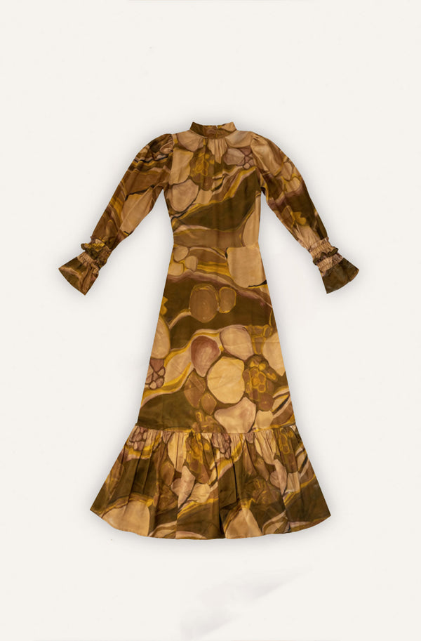 Helmstedt ALINA DRESS - Gold Planets