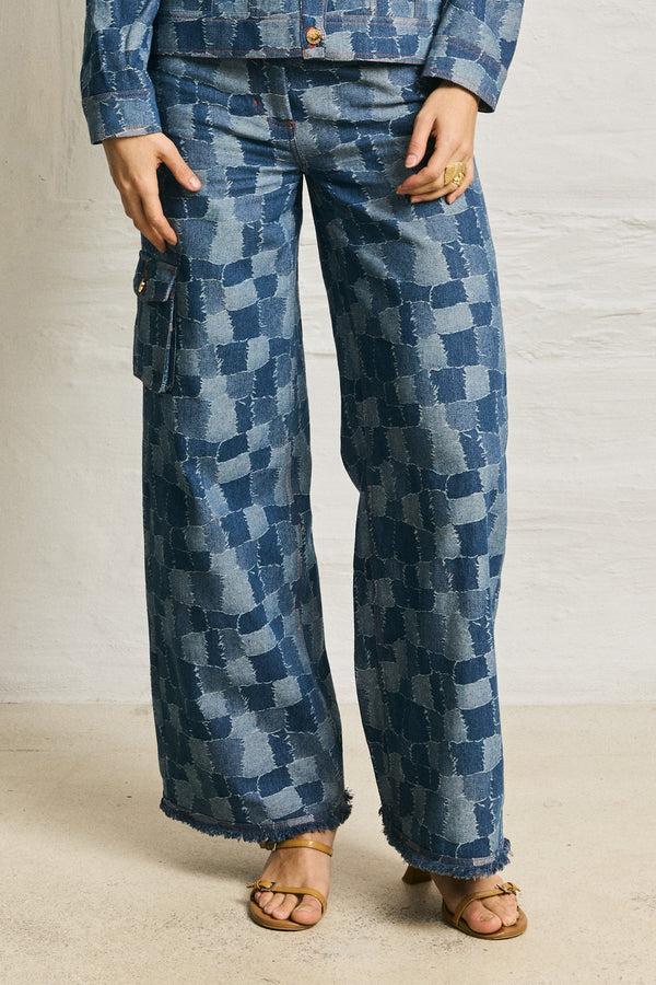 Helmstedt ENYA DENIM JEANS - Blue Denim Patch