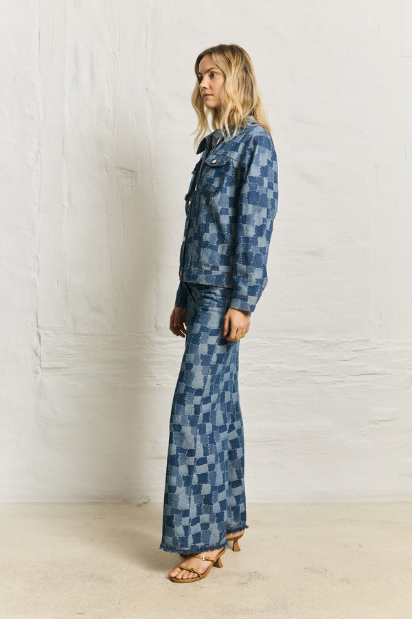 Helmstedt ENYA DENIM JEANS - Blue Denim Patch