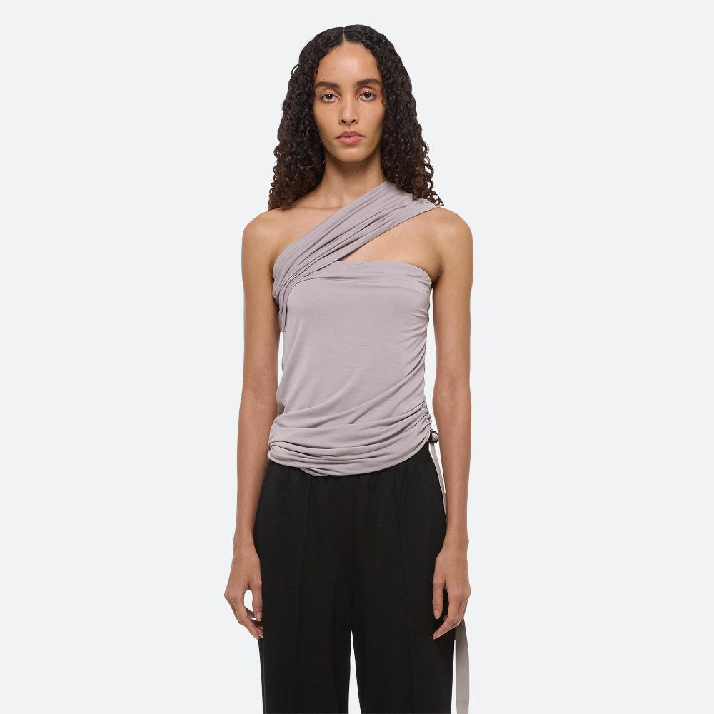 Helmut Lang Asymmetrical Protection Top Grey Lavender
