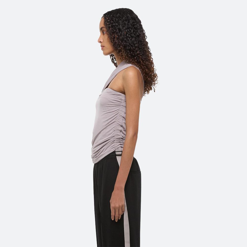 Helmut Lang Asymmetrical Protection Top Grey Lavender