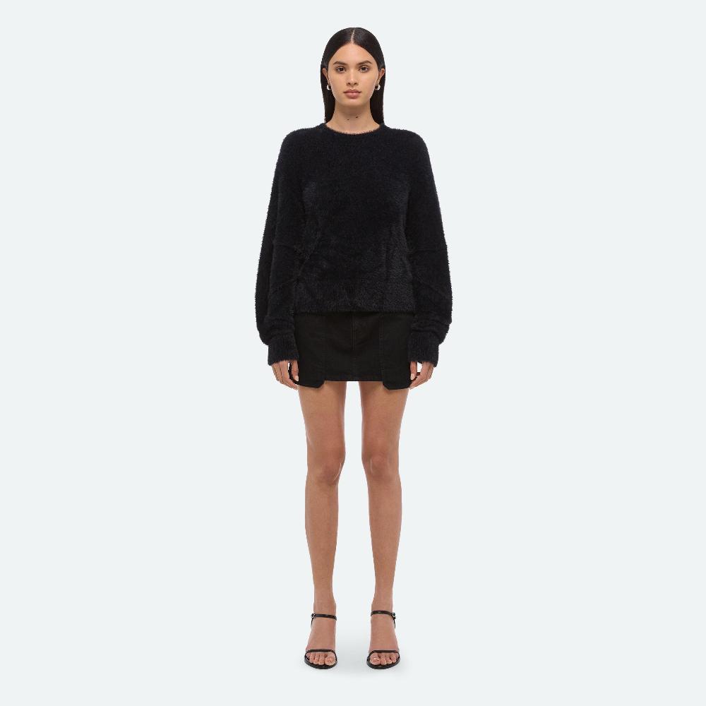 Helmut Lang Apex Crewneck Sweater Black