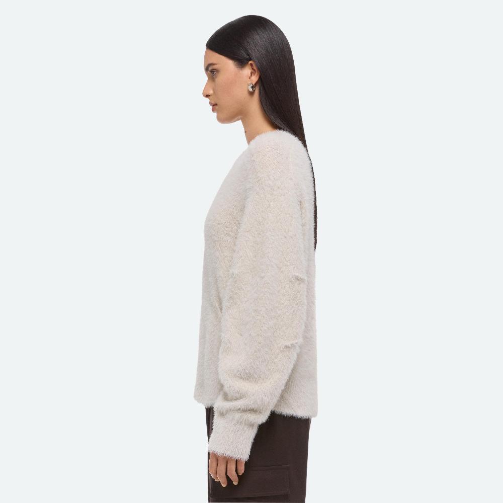 Helmut Lang Apex Crewneck Sweater Ivory