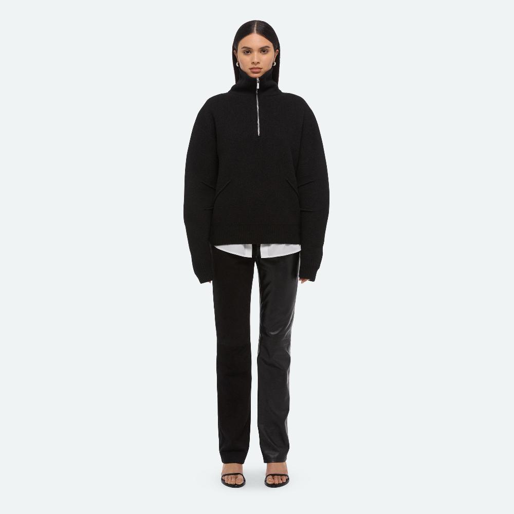 Helmut Lang Apex Quarter-Zip Sweater Black