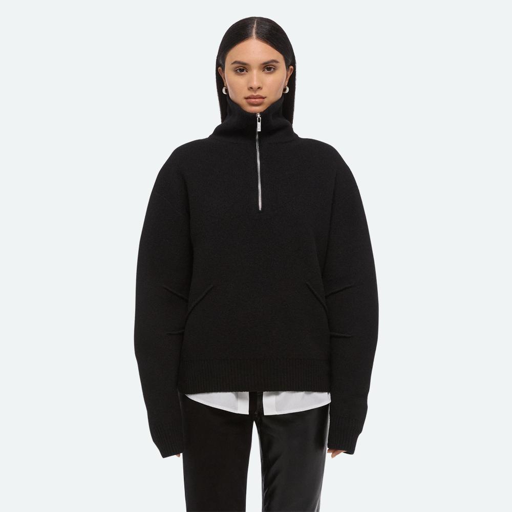 Helmut Lang Apex Quarter-Zip Sweater Black