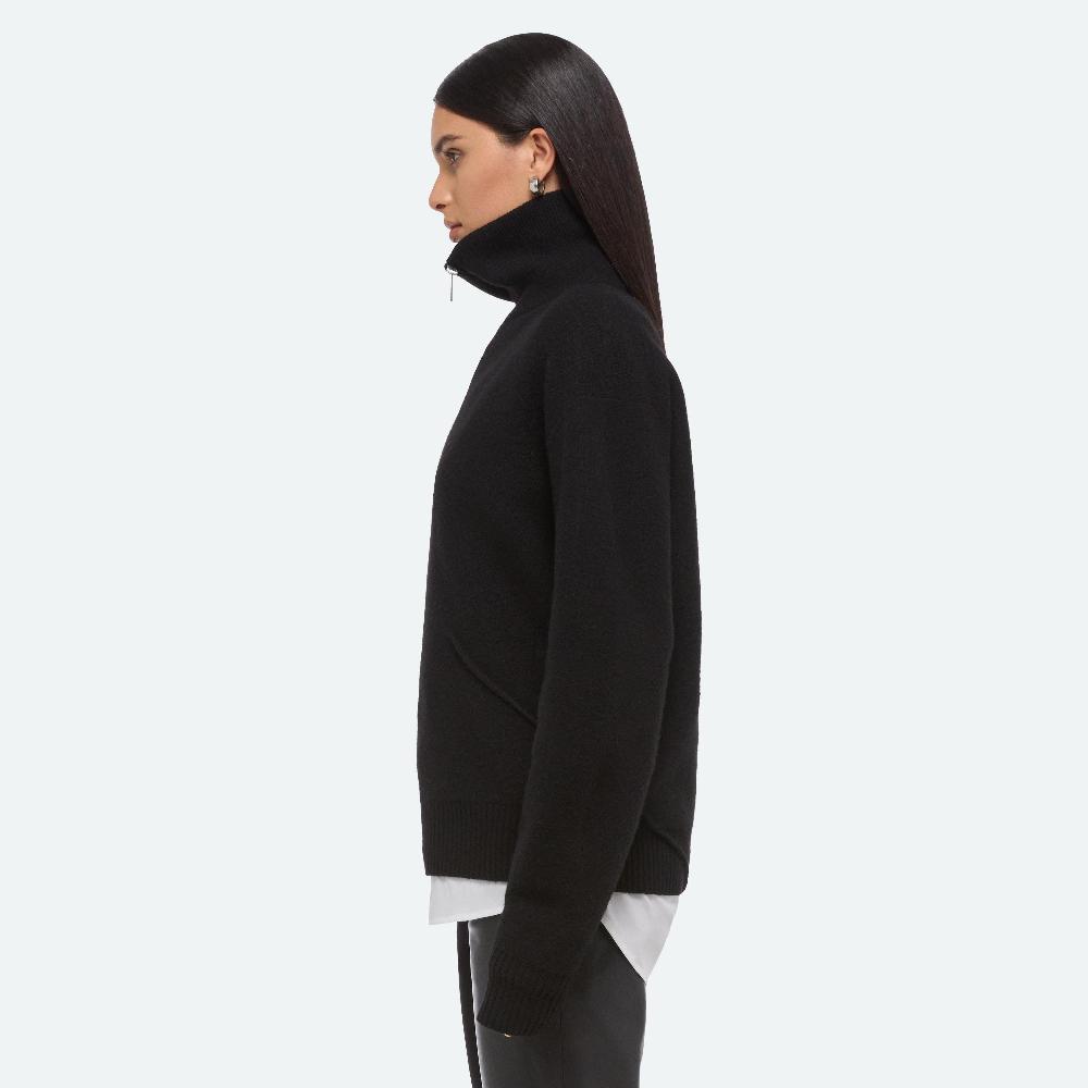 Helmut Lang Apex Quarter-Zip Sweater Black