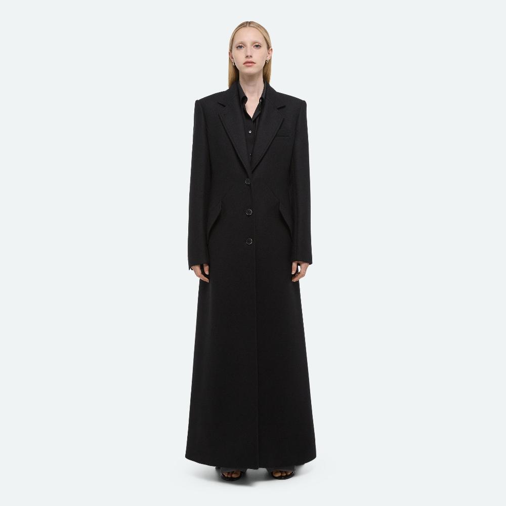 Helmut Lang Apex Sculpted Coat Black