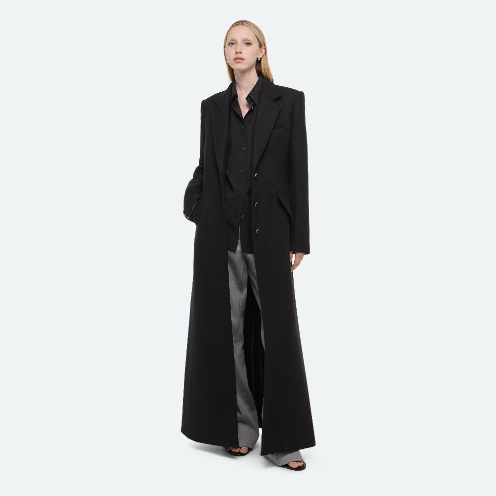 helmut lang Apex Sculpted Coat black