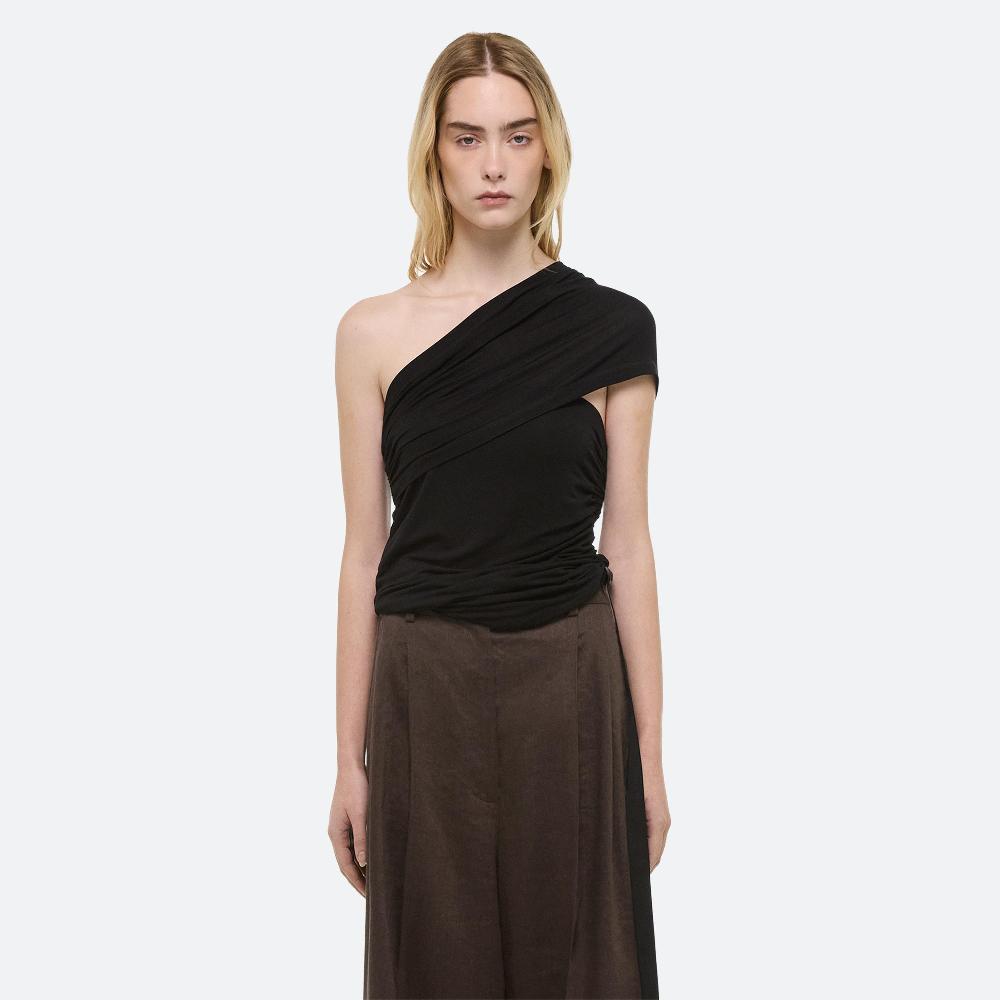 Helmut Lang Asymmetrical Protection Top Black