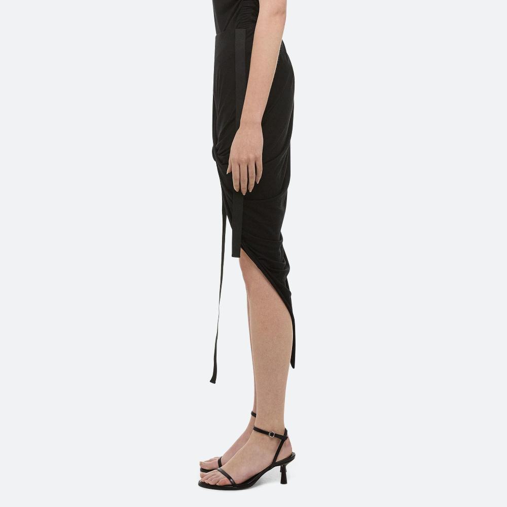 Helmut Lang Asymmetrical Wind Skirt Black