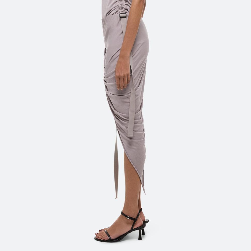 Helmut Lang Asymmetrical Wind Skirt Grey Lavender