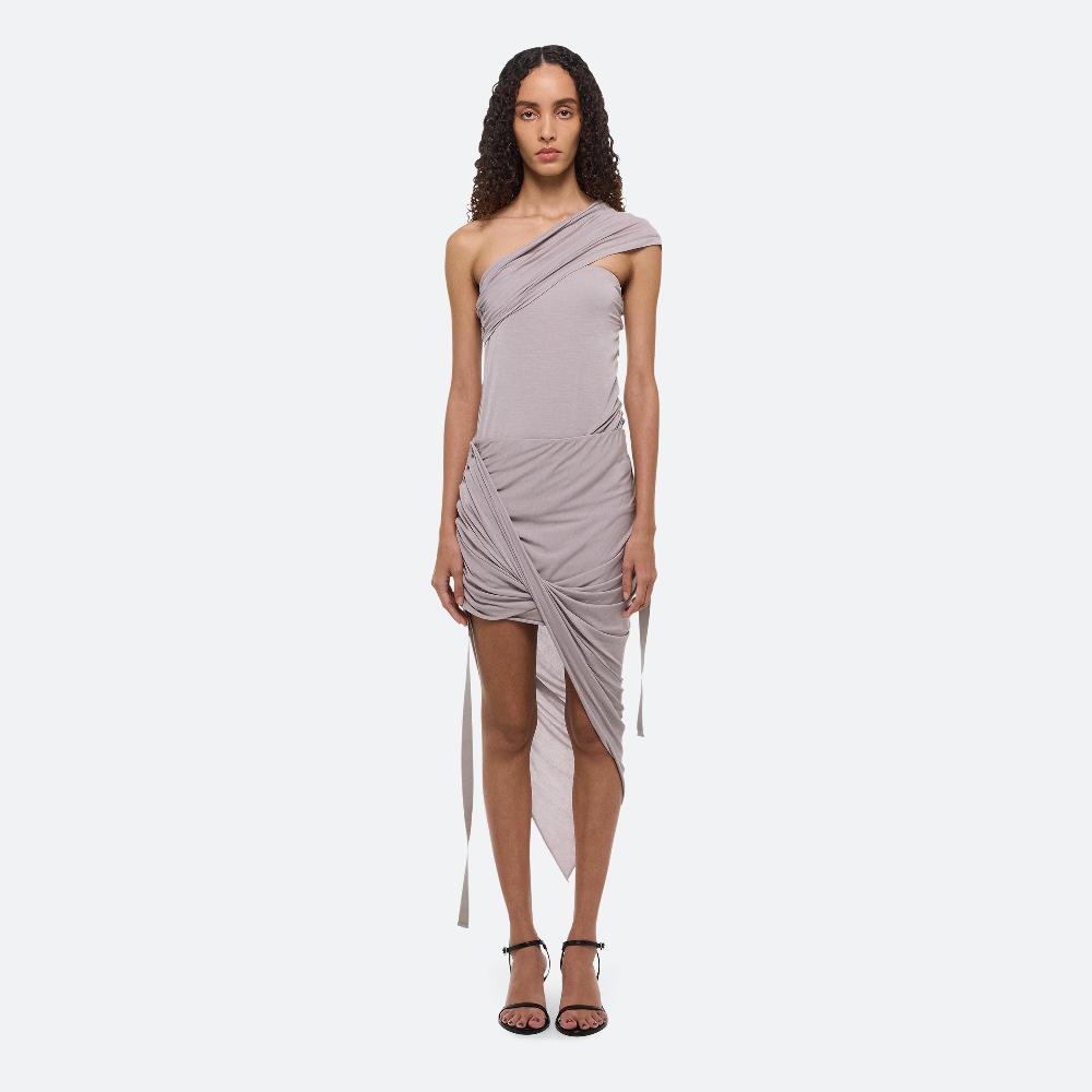 helmut lang Asymmetrical Wind Skirt grey lavender