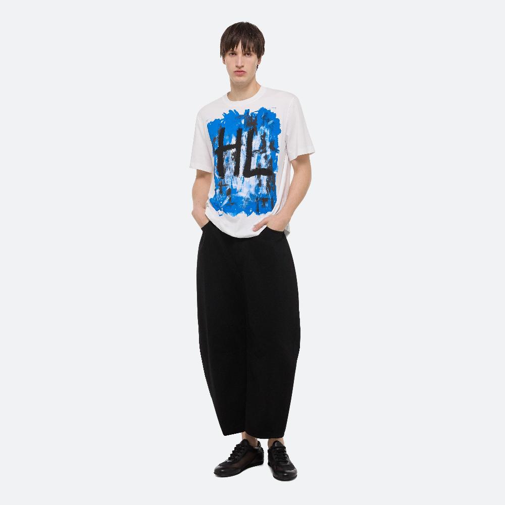 helmut lang Blue Scribble Tee white/blue