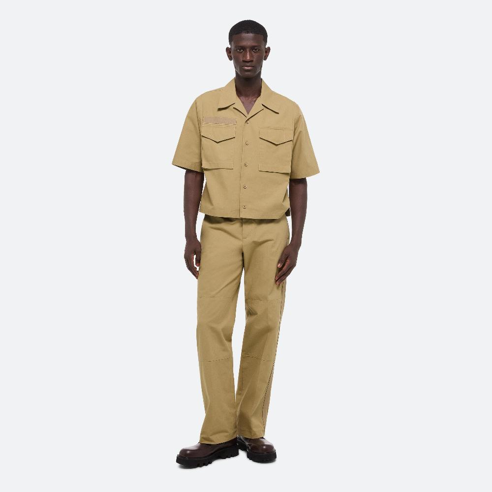 helmut lang Boxy Field Shirt warm khaki