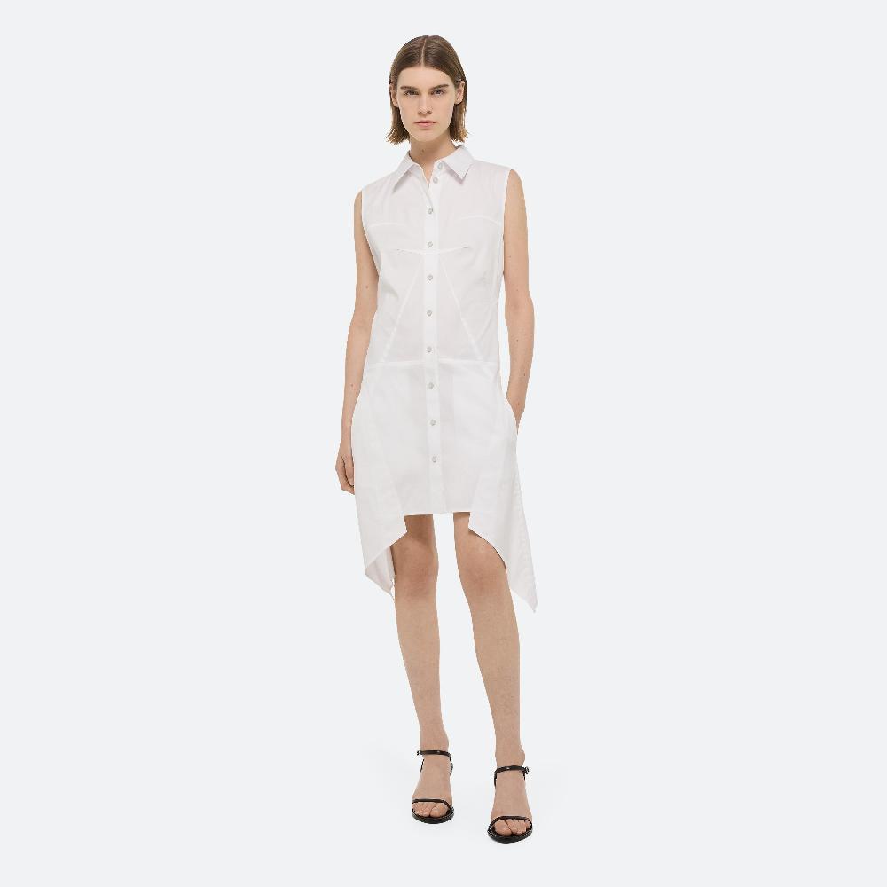 helmut lang Bustier Shirt Dress white