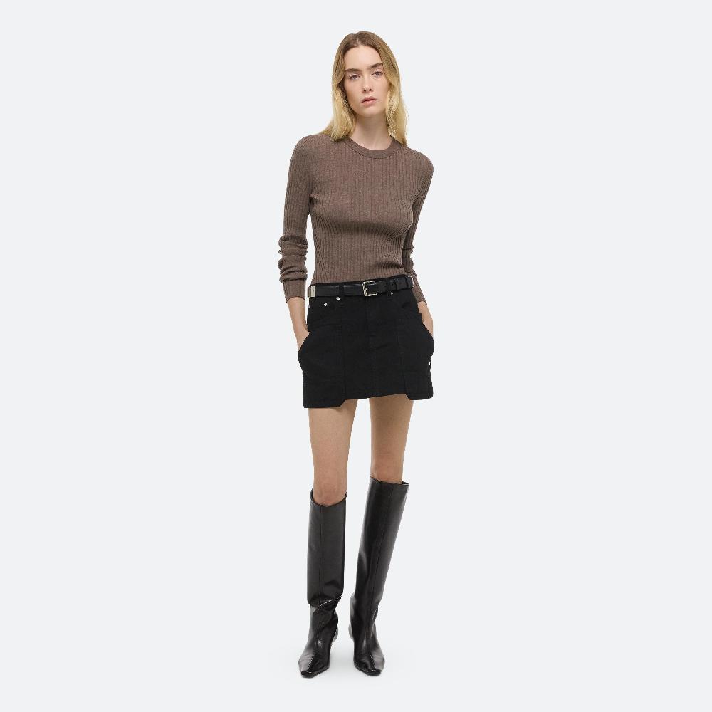 helmut lang Carpenter Mini Skirt rinsed black