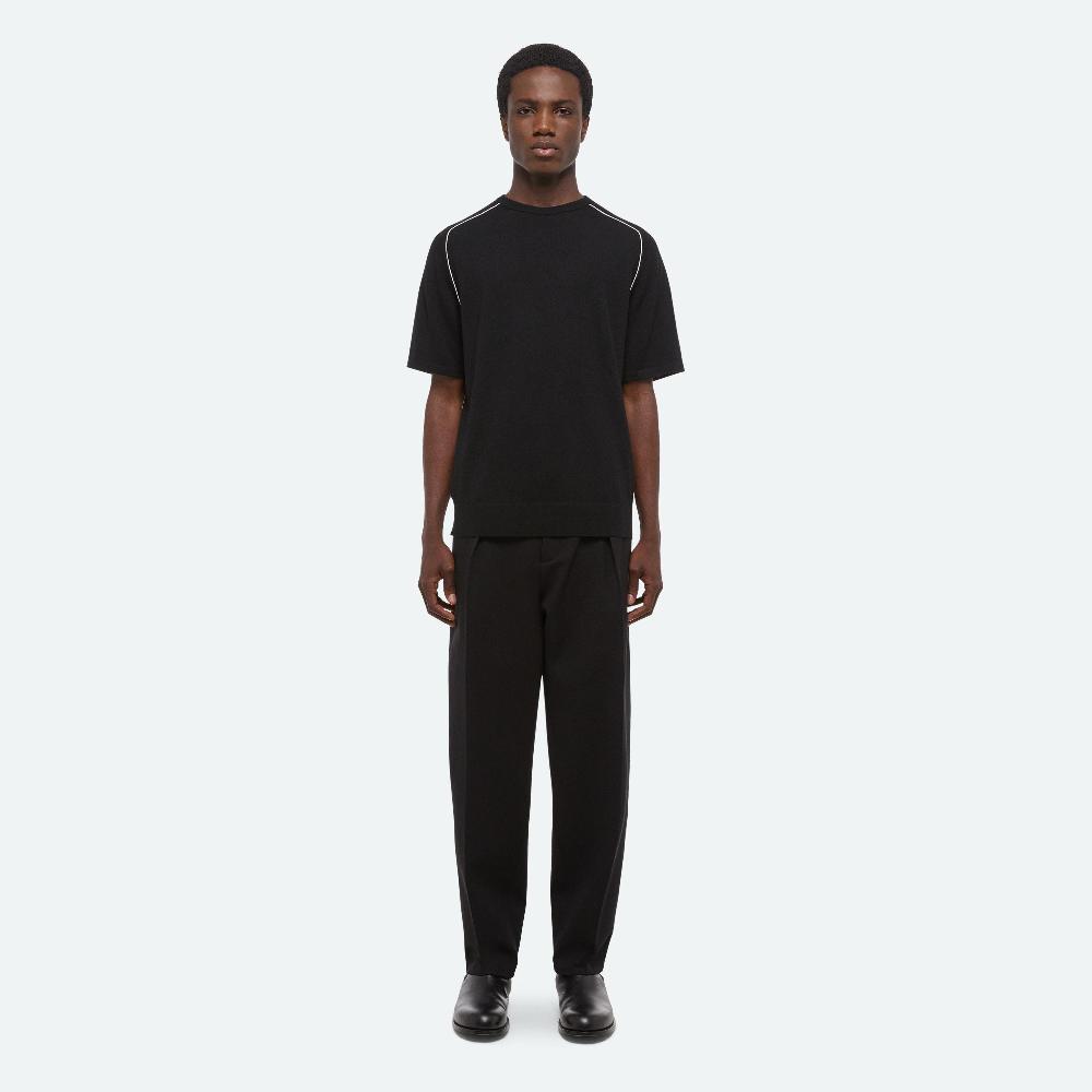 Helmut Lang Contrast Seam Tee Black/ivory