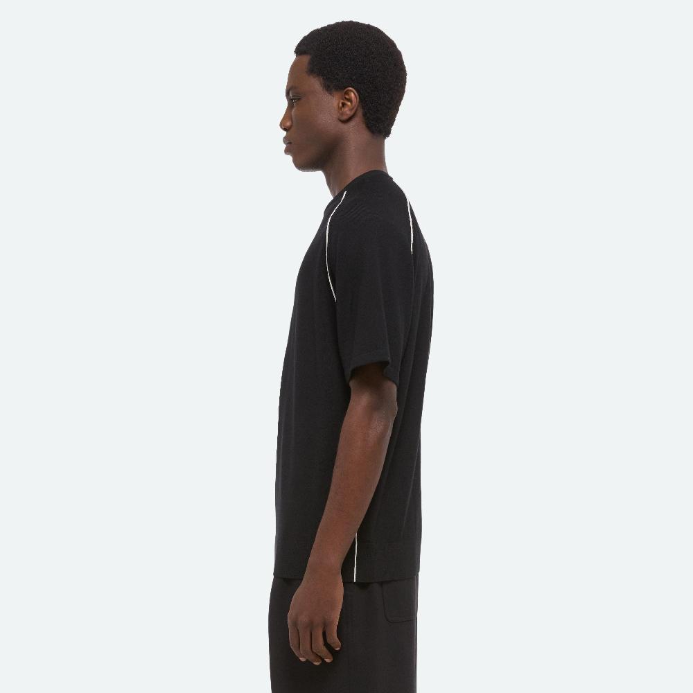 Helmut Lang Contrast Seam Tee Black/ivory