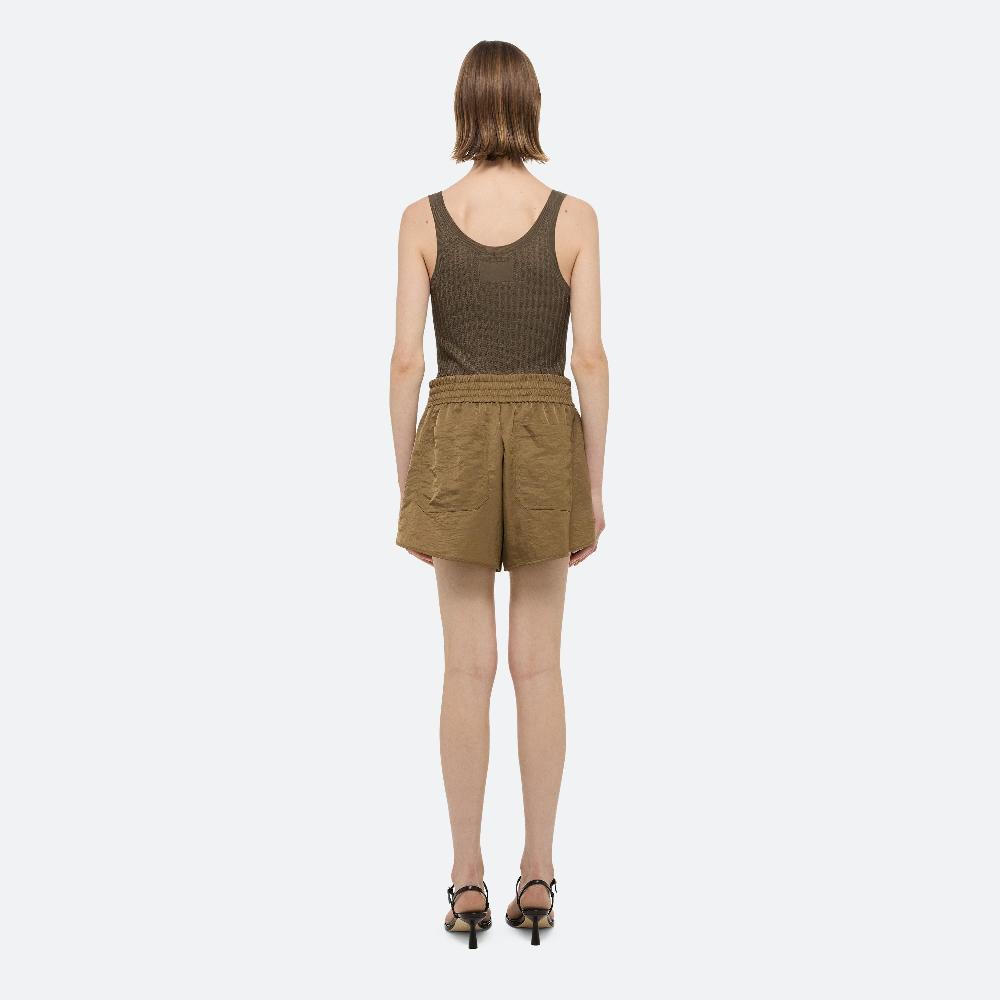 Helmut Lang Creased Boxer Shorts Cognac