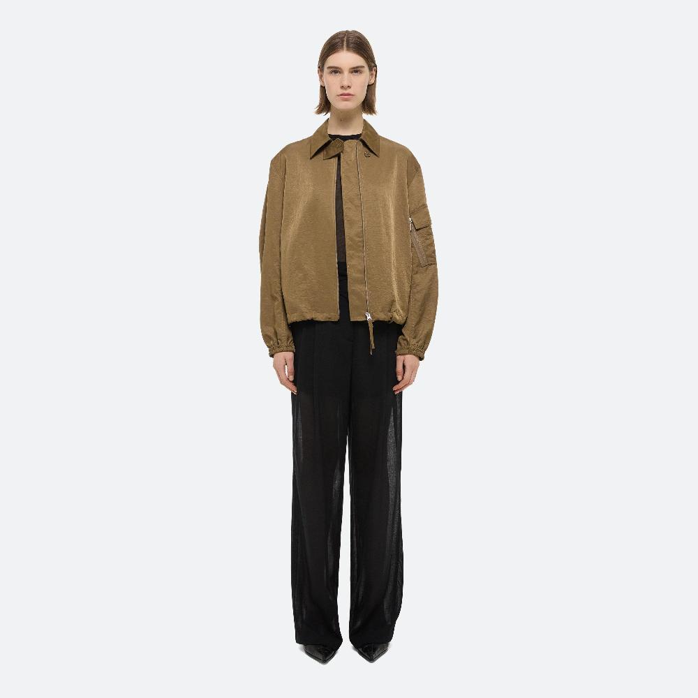 Helmut Lang Creased MA1 Bomber Cognac