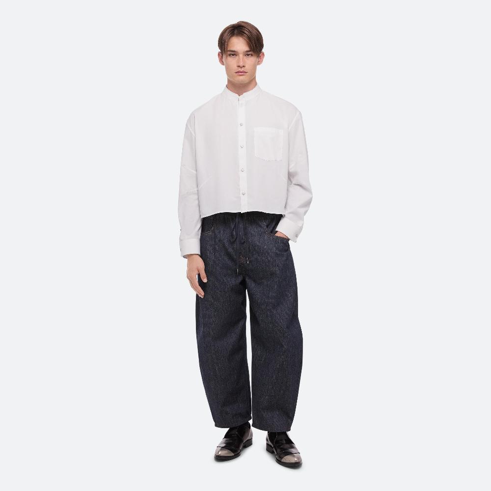 helmut lang Cropped Apex Shirt white