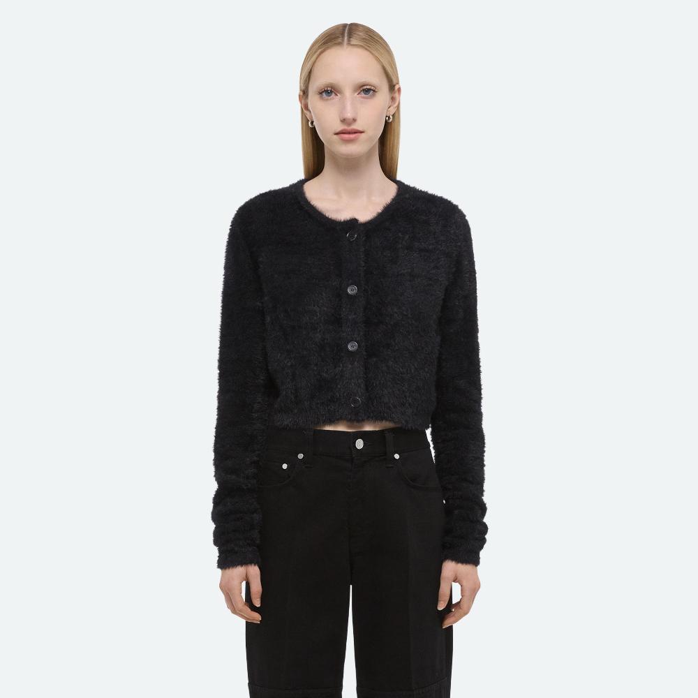 Helmut Lang Cropped Cardigan Black