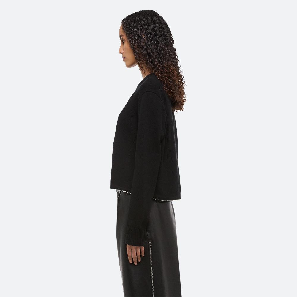 Helmut Lang Cropped Crewneck Black