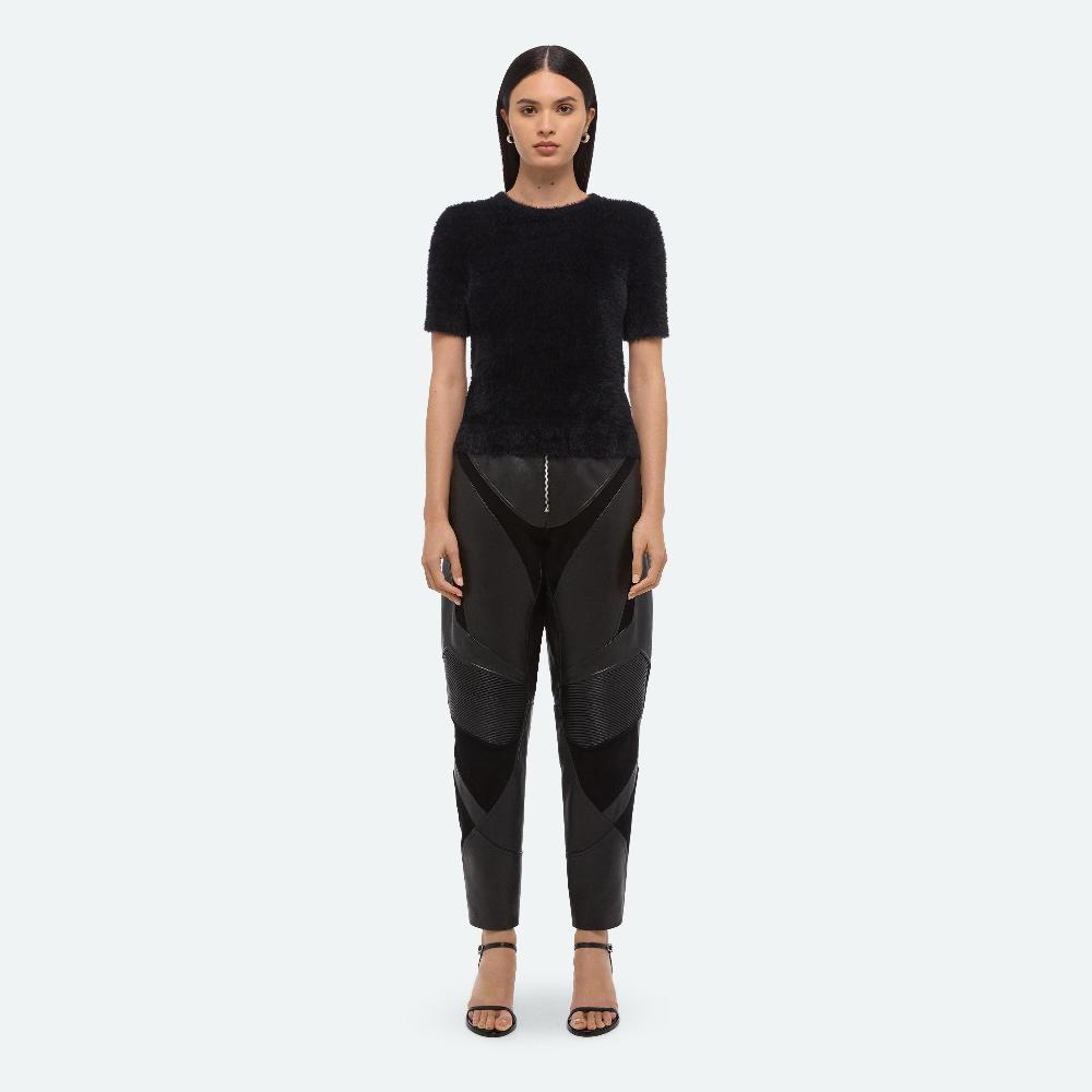 Helmut Lang Cropped Sweater Tee Black