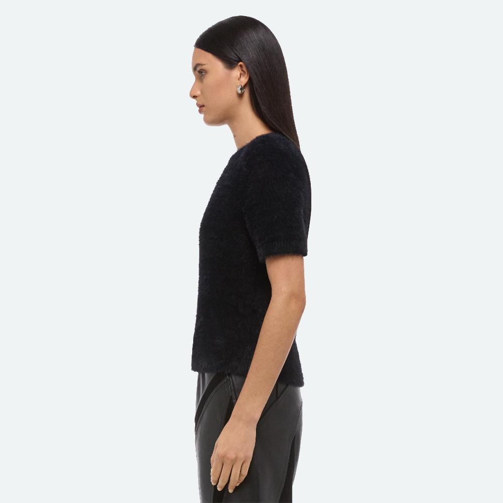 Helmut Lang Cropped Sweater Tee Black