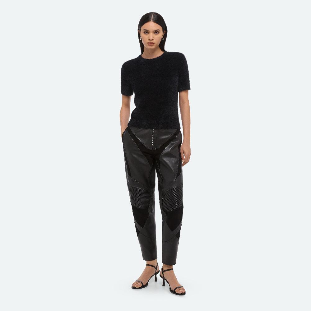 helmut lang Cropped Sweater Tee black