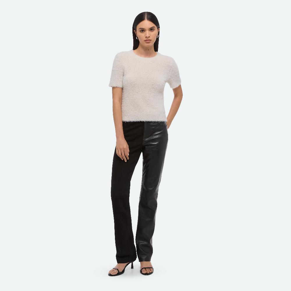 helmut lang Cropped Sweater Tee ivory