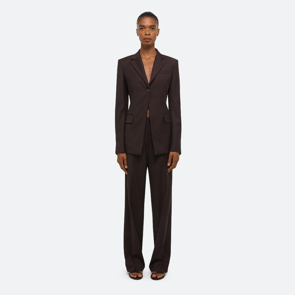 Helmut Lang Cutaway Blazer Dark Chocolate